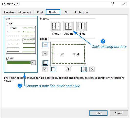 Hướng dẫn các sử dụng và tùy biến đường viền (Border) trong Excel